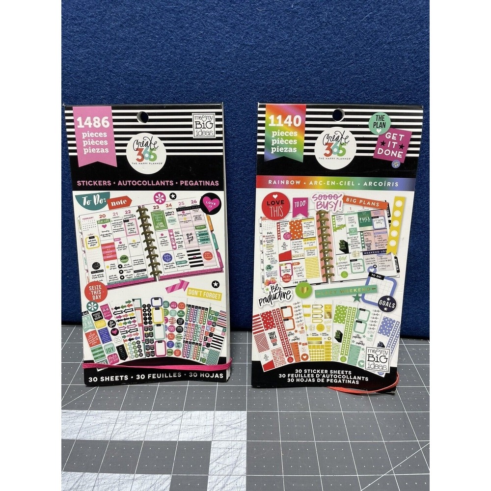Create 365 Happy Sticker Sheets Book Stickers Rainbow 1486 And 1140 Pcs